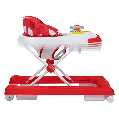Safety 1st Bolid Andador bebé primeros pasos, 3 alturas regulables, Centro de actividades con 12 melodias, asiento alcochado, Base Antivuelco, color Red Campus Safety 1st Bolid Andador bebé primeros pasos, 3 alturas regulables, Centro de actividades con 12 melodias, asiento alcochado, Base Antivuelco, color Red Campus
