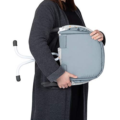 Safety 1st Smart Lunch Trona portátil bebé, trona de viaje para niños 6 meses - 3 años, compacta y fácil de llevar, color Warm grey