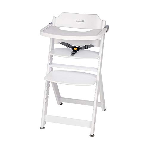 Safety 1st Timba Trona de madera con bandeja, Trona evolutiva para niños 6 meses - 10 años (30 kg), Regulable an altura,color Blanco Safety 1st Timba Trona de madera con bandeja, Trona evolutiva para niños 6 meses - 10 años (30 kg), Regulable an altura,color Blanco