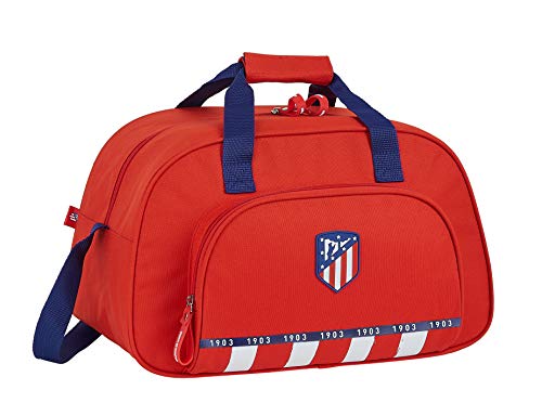 Safta Bolsa de Deporte de Atlético de Madrid 1ª Equipación 20/21, 400x230x240mm, Rojo/Blanco/Azul