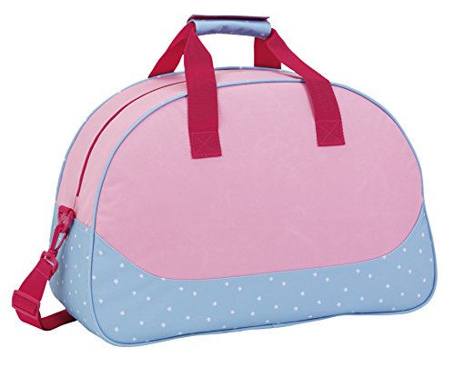 Safta Glowlab Bolsa de deporte infantil, 50cm, Multicolor (Rosa/ Azul)