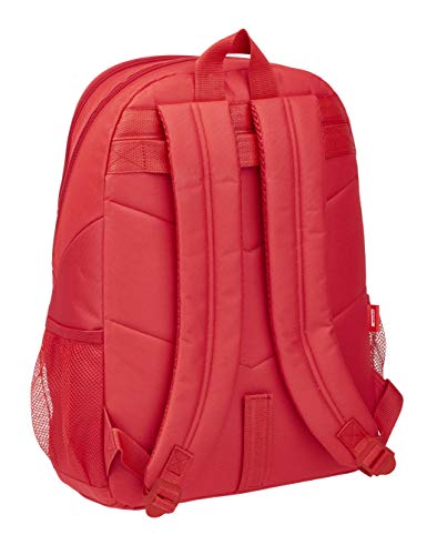 Safta Mochila Escolar de Sevilla FC Oficial, Rojo, 320 x 160 x 440 mm Equipaje, Niños Unisex, Talla Única