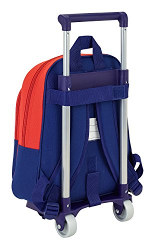 Safta Mochila Infantil Atlético De Madrid "Coraje" Oficial Con Carro Safta 125x95mm