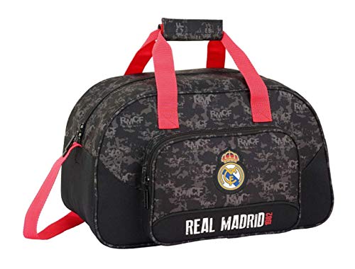 Safta Real Madrid Bolsa de Viaje, 40 cm, 22 litros, Negro