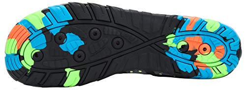 SAGUARO Escarpines Zapatos de Agua Calzado Playa Zapatillas Deportes Acuáticos para Buceo Snorkel Surf Natación Piscina Vela Mares Rocas Río para Hombre Mujer (Negro,42 EU)