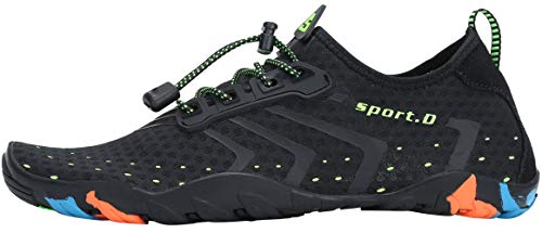 SAGUARO Escarpines Zapatos de Agua Calzado Playa Zapatillas Deportes Acuáticos para Buceo Snorkel Surf Natación Piscina Vela Mares Rocas Río para Hombre Mujer (Negro,42 EU) SAGUARO Escarpines Zapatos de Agua Calzado Playa Zapatillas Deportes Acuáticos para Buceo Snorkel Surf Natación Piscina Vela Mares Rocas Río para Hombre Mujer (Negro,42 EU)