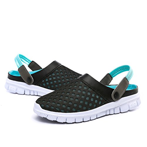 SAGUARO Unisex Respirable de la Red del Acoplamiento Zapatillas de Playa Ahueca hacia Fuera Las Sandalias,Azul 44 SAGUARO Unisex Respirable de la Red del Acoplamiento Zapatillas de Playa Ahueca hacia Fuera Las Sandalias,Azul 44