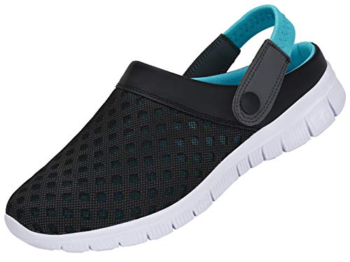 SAGUARO Unisex Respirable de la Red del Acoplamiento Zapatillas de Playa Ahueca hacia Fuera Las Sandalias,Azul 44 SAGUARO Unisex Respirable de la Red del Acoplamiento Zapatillas de Playa Ahueca hacia Fuera Las Sandalias,Azul 44