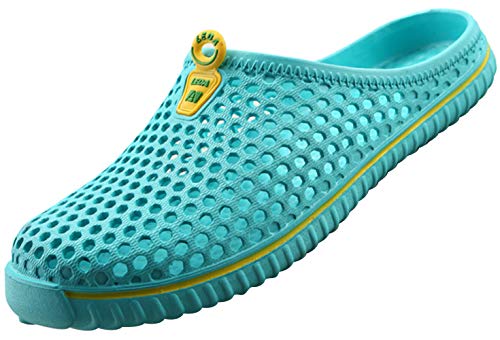 SAGUARO Unisex Zapatillas de Playa Ahueca hacia Fuera Las Jardín Sandalias Zuecos Verano Antideslizante Ligeros Respirable,Etiqueta 41=40 EU Azul