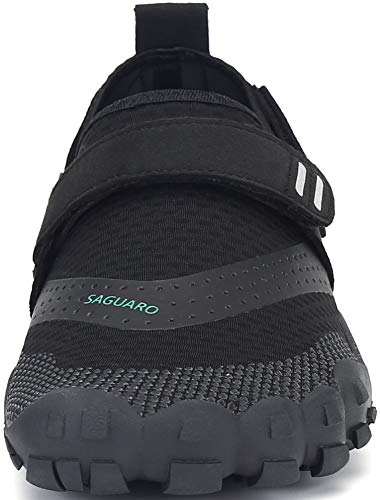 SAGUARO Unisexo Zapatos Trail Running Transpirables Ligero Hombres Zapatillas de Deportes Interior Exterior Mujeres Antideslizante Zapato de Aqua Playa Yoga Gimnasio Calzado, Negro 38