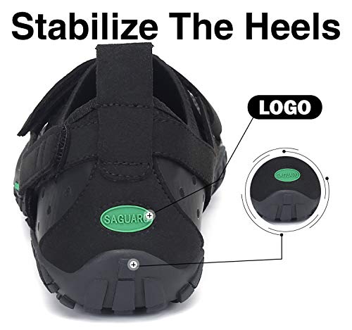 SAGUARO Zapatillas Minimalistas Hombre Zapatillas Barefoot Running Mujer Antideslizante Five Fingers Zapatillas Minimalistas Trail Negro Noche 41 EU SAGUARO Zapatillas Minimalistas Hombre Zapatillas Barefoot Running Mujer Antideslizante Five Fingers Zapatillas Minimalistas Trail Negro Noche 41 EU