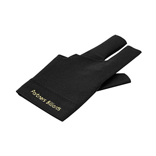 Sairis - Guantes de Billar para Deportes Profesionales (Elastano, 3 Dedos), Color Negro