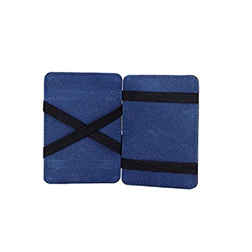 Saisiyiky Mini Carteras monedero Grind neutral Magia monedero Bifold Billetera de cuero Purse Card (Azul) Saisiyiky Mini Carteras monedero Grind neutral Magia monedero Bifold Billetera de cuero Purse Card (Azul)