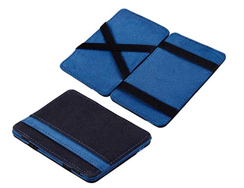 Saisiyiky Mini Carteras monedero Grind neutral Magia monedero Bifold Billetera de cuero Purse Card (Azul) Saisiyiky Mini Carteras monedero Grind neutral Magia monedero Bifold Billetera de cuero Purse Card (Azul)