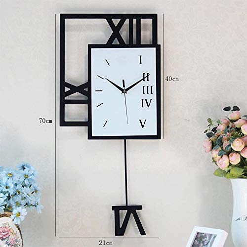 Sala de Estar Creativa de Moda Relojes Colgantes oscilantes Reloj Moderno de Moda Sala de Estar Creativa de Moda Relojes Colgantes oscilantes Reloj Moderno de Moda