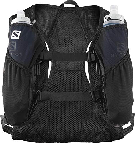Salomon AGILE 2 SET Mochila de running ligera, 2 botellas SoftFlask 500 ml incluidas, LC1305900, 2L, Negro Salomon AGILE 2 SET Mochila de running ligera, 2 botellas SoftFlask 500 ml incluidas, LC1305900, 2L, Negro