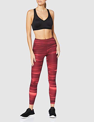 Salomon AGILE LONG TIGHT W Mallas para running, Granate (Winetasting), Talla M para Mujer