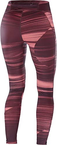 Salomon AGILE LONG TIGHT W Mallas para running, Granate (Winetasting), Talla M para Mujer