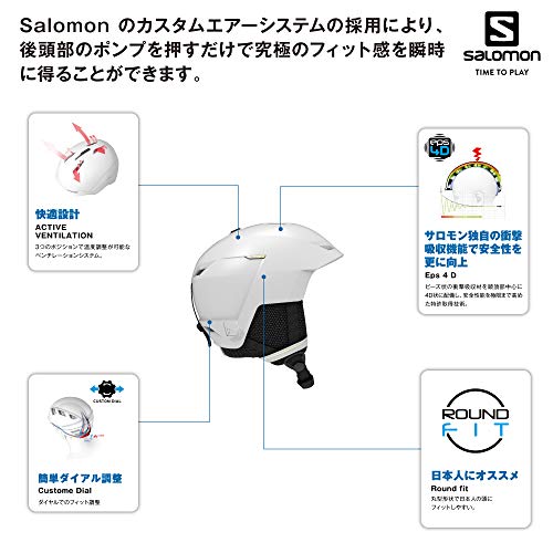 Salomon ICON LT Casco de esquí y snowboard para mujer, Ajuste regulable, Talla M, Circunferencia de la cabeza 56-59 cm, Blanco, L41160200 Salomon ICON LT Casco de esquí y snowboard para mujer, Ajuste regulable, Talla M, Circunferencia de la cabeza 56-59 cm, Blanco, L41160200