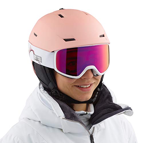 Salomon ICON LT Casco de esquí y snowboard para mujer, Ajuste regulable, Talla M, Circunferencia de la cabeza 56-59 cm, Rosa (Tropical Peach), L41160500