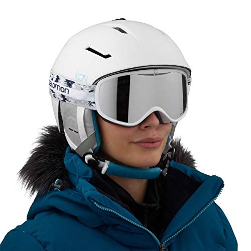 Salomon Icon² Casco de esquí y Snowboard para Mujer, Interior de Espuma EPS 4D, Circunferencia, Blanco, S (53-56 cm)