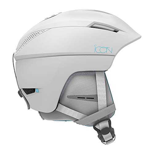 Salomon Icon² Casco de esquí y Snowboard para Mujer, Interior de Espuma EPS 4D, Circunferencia, Blanco, S (53-56 cm)