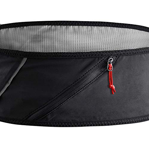 Salomon PULSE BELT Riñonera de hidratación, Práctica y cómoda, Incluye botella, Negro, L