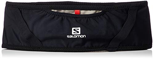 Salomon PULSE BELT Riñonera de hidratación, Práctica y cómoda, Incluye botella, Negro, L