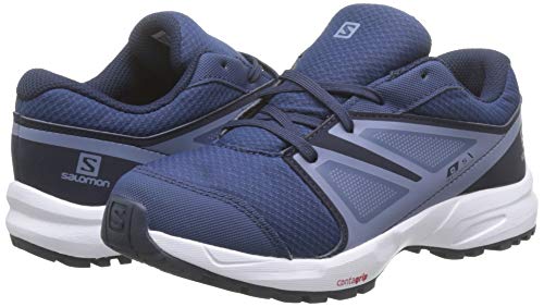 Salomon Sense CSWP J, Zapatillas de Senderismo, Azul (Sargasso Sea/Navy Blazer/Flint Stone), 33 EU