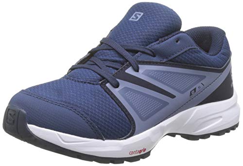 Salomon Sense CSWP J, Zapatillas de Senderismo, Azul (Sargasso Sea/Navy Blazer/Flint Stone), 33 EU