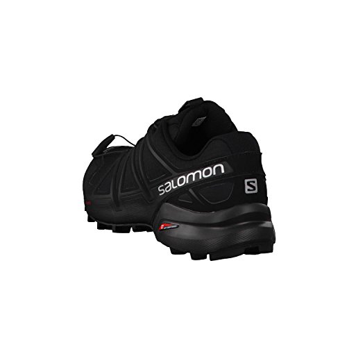 Salomon Speedcross 4, Zapatillas de Trail Running Hombre, Negro (Black/Black/Black Metallic), 44 2/3 EU