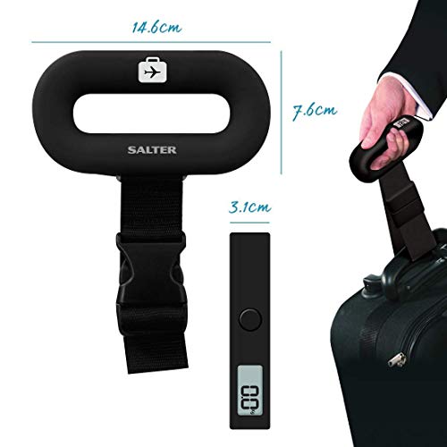 Salter 9500 BKDCTM Balanza Pesa Maleta de Capacidad 40 Kg, Negro Salter 9500 BKDCTM Balanza Pesa Maleta de Capacidad 40 Kg, Negro