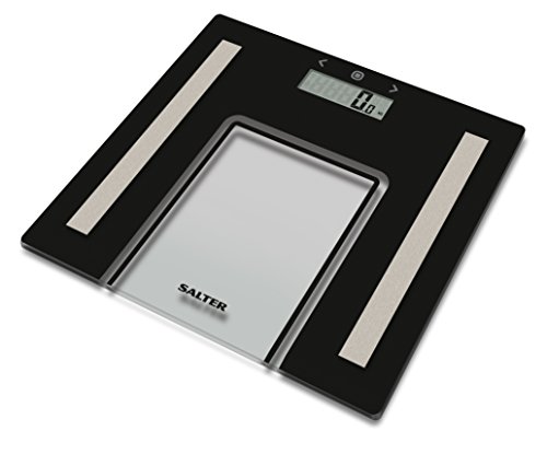 Salter Básculas de baño Función de memoria del analizador para 8 usuarios, modo atleta, capacidad 180 kg, negro