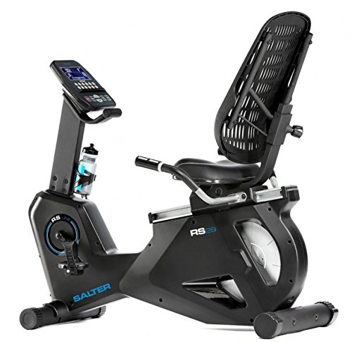 SALTER Bicicleta reclinada RS-29, programas de Entrenamiento, Soporte para movil, Volante Equivalente a 22kg, Respaldo Asiento Regulables, fácil Acceso, Uso Semi-Profesional SALTER Bicicleta reclinada RS-29, programas de Entrenamiento, Soporte para movil, Volante Equivalente a 22kg, Respaldo Asiento Regulables, fácil Acceso, Uso Semi-Profesional