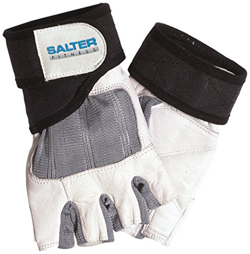 SALTER E-237/L Guantes de Fitness, Unisex, Blanco, L