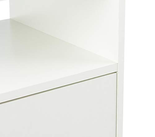 Samblo Senchi - Carro multiusos de cocina de melamina, Blanco, 79 x 60 x 40 cm Samblo Senchi - Carro multiusos de cocina de melamina, Blanco, 79 x 60 x 40 cm