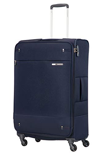 Samsonite Base Boost Spinner M Maleta Expansible, 78 cm, 105/112.5 L, Azul (Navy Blue)