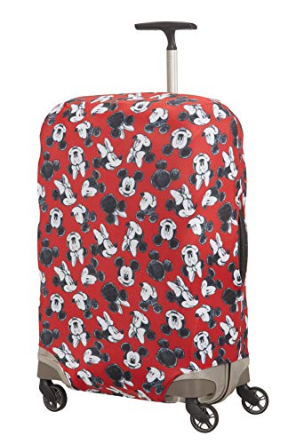 Samsonite Global Travel Accessories Disney - Funda para Maleta en Lycra , M, Rojo (Mickey/Minnie Red)