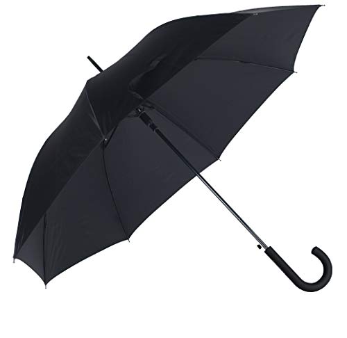SAMSONITE Rain Pro Stick Umbrella Auto Open Paraguas Clásico, 87 cm, Negro