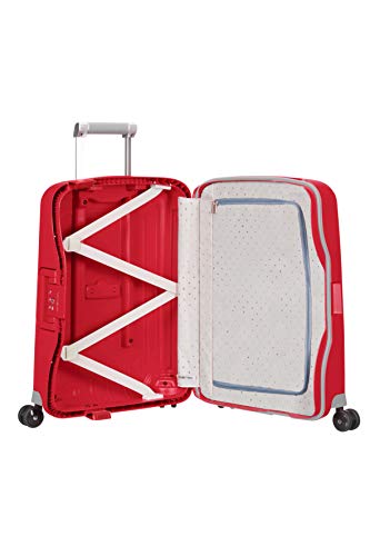Samsonite S'Cure Spinner S - Maleta de equipaje, S (55 cm - 34 L), Rojo (Crimson Red) Samsonite S'Cure Spinner S - Maleta de equipaje, S (55 cm - 34 L), Rojo (Crimson Red)
