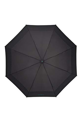 Samsonite Up Way - Paraguas automático de Bolsillo (3 Niveles, diámetro: 105 cm), Color Negro y Verde Samsonite Up Way - Paraguas automático de Bolsillo (3 Niveles, diámetro: 105 cm), Color Negro y Verde