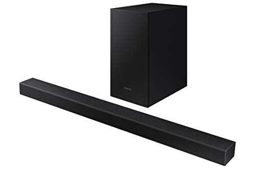 SAMSUNG - Barra de Sonido HW-T430/ZF de 100 W, Dolby Digital 2.1, Bluetooth 4.2. Power On, One Remote Control, Subwoofer Inalámbrico Color Negro SAMSUNG - Barra de Sonido HW-T430/ZF de 100 W, Dolby Digital 2.1, Bluetooth 4.2. Power On, One Remote Control, Subwoofer Inalámbrico Color Negro
