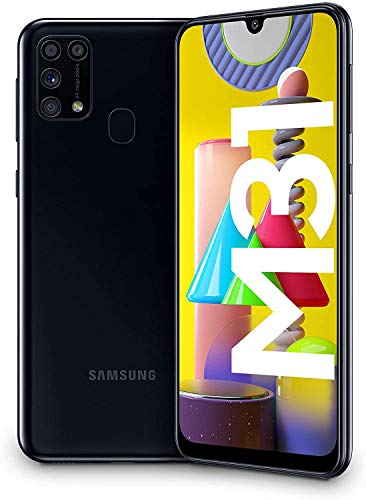 Samsung Galaxy M31 - Smartphone Dual SIM, Pantalla de 6.4" sAMOLED FHD+, Cámara 64 MP, 6 GB RAM, 64 GB ROM Ampliables, Batería 6000 mAh, Android, Versión Española, Color Negro