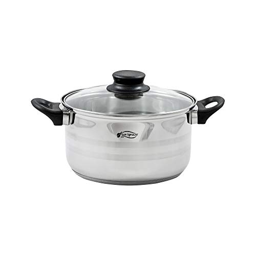 San Ignacio SG-8050 - Batería de Cocina, Acero Inoxidable, Plateado, 3 cuerpos