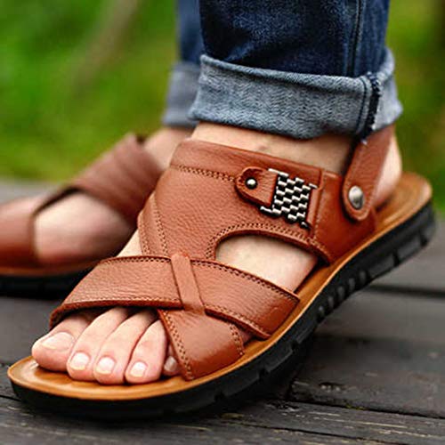 Sandalias Cuero Deportivas para Hombre Verano Exterior con Punta Abierta Sandalias de Playa Zapatillas de Exterior Montaña Senderismo Zapatos Playa Marrón Verde Café 2019 Sandalias Cuero Deportivas para Hombre Verano Exterior con Punta Abierta Sandalias de Playa Zapatillas de Exterior Montaña Senderismo Zapatos Playa Marrón Verde Café 2019
