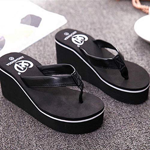 Sandalias Mujer Verano 2019 SHOBDW Zapatillas En Oferta Chanclas Mujer Sandalias con Chanclas Sexy para El Verano Bohemian Muffin Slope con Sandalias(Negro,EU39) Sandalias Mujer Verano 2019 SHOBDW Zapatillas En Oferta Chanclas Mujer Sandalias con Chanclas Sexy para El Verano Bohemian Muffin Slope con Sandalias(Negro,EU39)