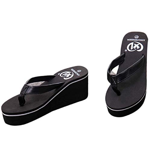 Sandalias Mujer Verano 2019 SHOBDW Zapatillas En Oferta Chanclas Mujer Sandalias con Chanclas Sexy para El Verano Bohemian Muffin Slope con Sandalias(Negro,EU39) Sandalias Mujer Verano 2019 SHOBDW Zapatillas En Oferta Chanclas Mujer Sandalias con Chanclas Sexy para El Verano Bohemian Muffin Slope con Sandalias(Negro,EU39)