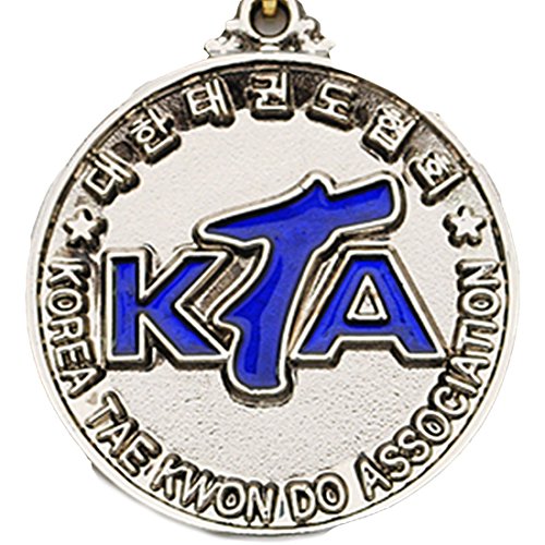 SANGA Medalla de Taekwondo de la asociación de Taekwondo de Corea Premio Premio tamaño de la Escuela de Gimnasio 59 mm para Hombre Grande Plata