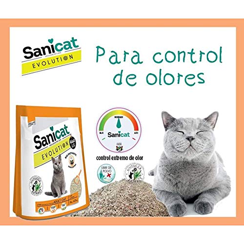 SANICAT Evolution Adult, Arena de Gato Aglomerante - 6L