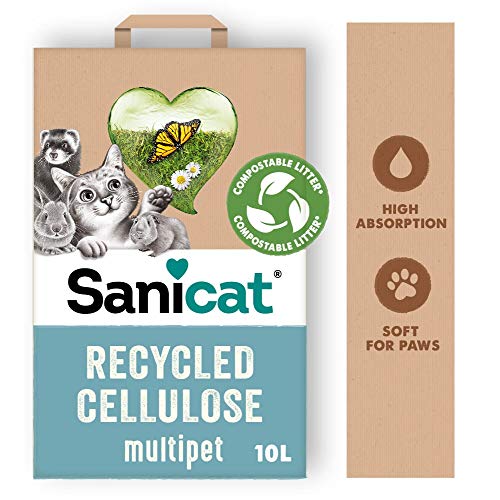 SANICAT Lecho higiénico Clean & Green Celulosa - 10L